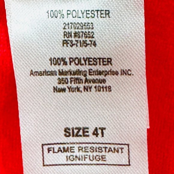 Elf on the Shelf Footed One Piece Pajamas/Holiday Wear - 4T - Picture 9 of 9